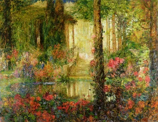 O jardim do encantamento - cenário para «Parsifal», 1914